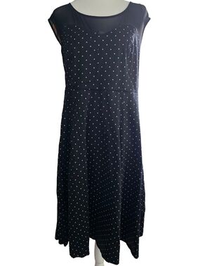Torrid Black Polka Dot Fit & Flare Dress